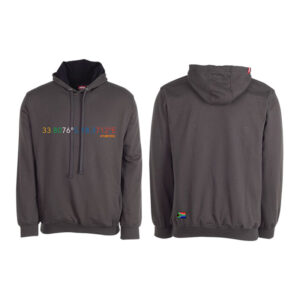 NUMBER THIRTEEN Hoodie - multi-colour Robben Island co-ordinates - 2XL